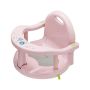Pink Baby Bath Seat With Non-slip Silicone Pp Safe Bath Support