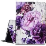Bpqojb For Microsoft Surface Go 3 GO 2 Case With Adjustable Stand & Auto Wake sleep Pu Leather Slim Smart Protect Cover - Purple