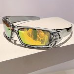 Beautiful Cool Futuristic Y2K Wrap Around Glasses For Men Women Outdoor Sports Party Vacation Travel Driving Fishing Cycling Sup