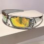 Beautiful Cool Futuristic Y2K Wrap Around Glasses For Men Women Outdoor Sports Party Vacation Travel Driving Fishing Cycling Supplies Photo Props