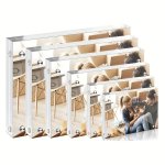 1PC Acrylic Photo Frame Horizontal Magnetic Double-sided Photo Frame 5+5MM Thick Transparent Frameless Desktop Display Self-stan