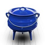 3-LEG Enamel Coated Potjie - Various Colours - Red
