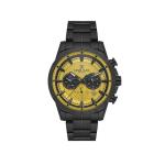 Exclusive Mens Black Stainless Steel Multi-function Watch
