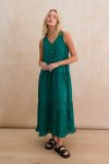 Relaxed-fit Tiered Maxi Dress - 18 Green