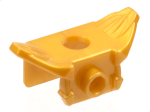 Parts Minifigure Armor Shoulder Pads With Front Stud And 2 Back Studs 11097 - Pearl Gold