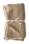 Knit Throw - Cream tan