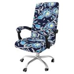Smiry Stretch Printed Computer Office Chair Cover With Armrest Covers Soft Fit Universal Removable Washable Desk Rotating Chair