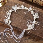 1PC Elegant Faux Pearl & Floral Alloy Headpiece For Weddings Balls And Photography - Romantic Princess Theme Bridal Hair Accesso