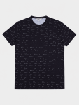 All Over Print T-Shirt - Black - Black XXL