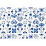 Decoupage Tissue Paper Folk Blue Pattern