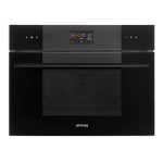 Smeg 45CM Linea Combi Microwave Black SO4102M1B3