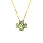 SWAROVSKI Idyllia Pendant Clover Green Gold-tone Plated