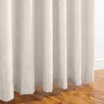 Venice Jacquard Taped Lined Curtain Natural - Longer Length 270CM W X 250CM L
