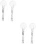 4PIECE Handheld Magnifying Glass Lens And Integrated Tweezers For Precision