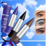 Music Flower Kajal Ultra Strong Waterproof Eyeliner Pencils - Black Brown Blue - Easy To Apply Long-lasting Suitable For Beginne