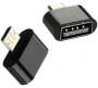 Micro USB Otg To USB 2.0 Worldwide Adaptor Black Silver