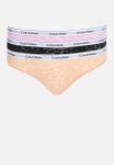 Calvin Klein Plus Brazilian 3PACK - Black peach mauve Mist