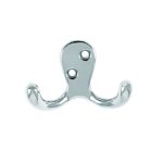 Chrome Door Hook Double Hanger