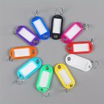 10 20 Pack Colorful Key Tags With Labels - Durable Plastic Key Identifiers For Easy Organization