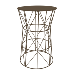 Diamond Side Table - Mocha Bronze