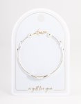 Silver Infinity Open Cuff Bangle