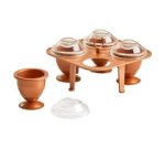 Set Of 4 Non Stick Egg Shape Copper Eggs-xl IB-176