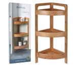 Bathroom Rack 3 Shelves Bamboo