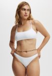 Cotton On Full Bikini Bottom-white Jacquard
