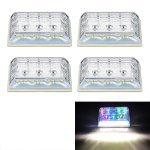 4 Pcs ZS-6001 DC24V Car Truck Side Marker Indicator Lights Bulb Lamp Colorful Light