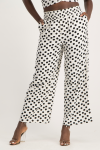 Amara Spot Linen Ankle Grazer - M