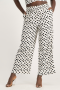 Amara Spot Linen Ankle Grazer - M