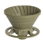 Coffee Accessories Coffee Filter Portable Silicone Drip Army Green