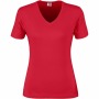 Ladies Super Club 165 V-neck T-Shirt – Red