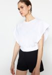 Slim Fit Open Side T-Shirt - White