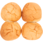 White Hamburger Rolls 4 Pack