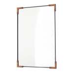Nexus Mirror - American Walnut And Charcoal Grey