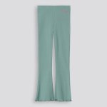 GIRLS Rib Flare Leggings - 10 Green