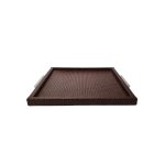 Brown Square Checked Tray SGN263