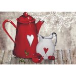 Deco Print Coffee Heart Kitch