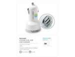 Voyage Dual USB Car Charger - Solid White
