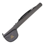 Maximumcatch Fly Fishing Rod Case With Reel Pouch Complete Protection Bag 9FT 2 4 Pieces Rod Single Gray 9' 4SEC