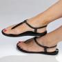 Slingback Thong Sandals - Black - 8