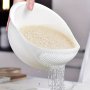 1PC Plastic Rice Washing Bowl With Strainer - Efficiently Wash Small Grains And Kitchen Gadgets