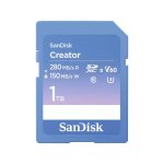 SanDisk Creator Sd Uhs-ii Card 1TB Read Speeds Up To 280MB S Write Speeds Up To 150MB S 4K UHD 6K Video V60
