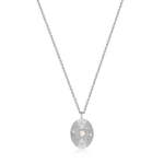 Silver Scattered Stars Kyoto Opal Disc Necklace