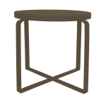 Hinny Side Table - Mocha Bronze