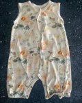 Baba Fishees White Flowers Romper 3 6M