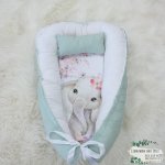 Baby Safe Nest Safe Sleeping Pod Duck Egg And Lilac Ellie