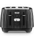 De'Longhi Ballerina Breakfast Set 4 Slice Toaster - Furnace Black CTD4003.BK