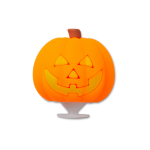 Lights Up Jack O Lantern Jibbitz - Multi Osfa